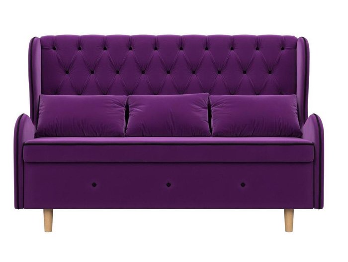 Диван Сэймон Люкс фиолетового цвета - купить Прямые диваны по цене 35990.0