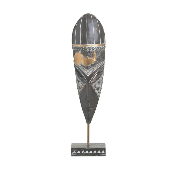 Декор настольный Mask черно-золотого цвета - купить Фигуры и статуэтки по цене 4800.0