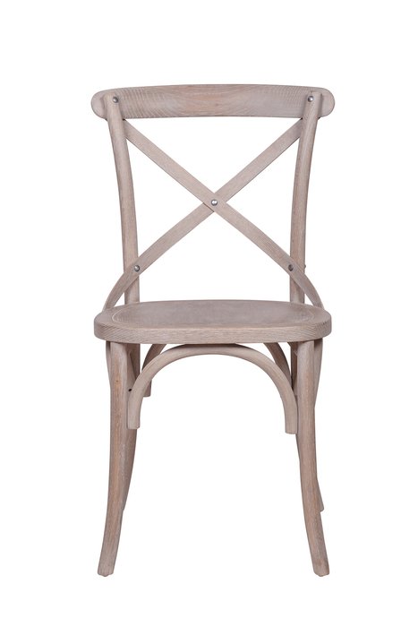 Стул Cross back old dek бежевого цвета - купить Обеденные стулья по цене 16900.0
