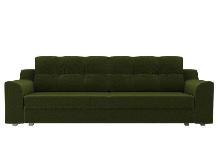 Прямой диван-кровать Сансара зеленого цвета - купить Прямые диваны по цене 41990.0