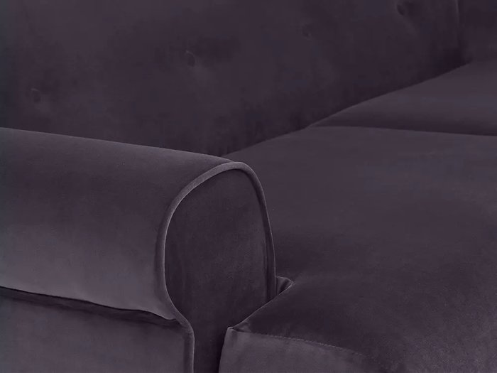 Диван Italia L темно-серого цвета с бежевыми ножками  - лучшие Прямые диваны в INMYROOM