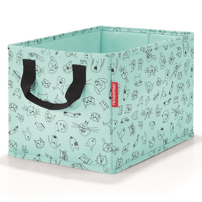 Коробка для хранения детская Storagebox cats and dogs mint мятного цвета