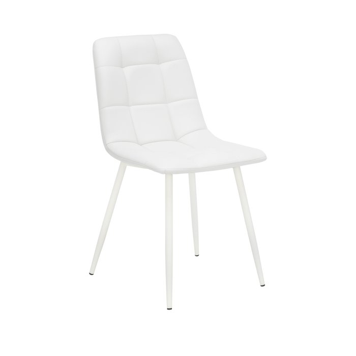 Обеденный стул Скай экокожа белого цвета