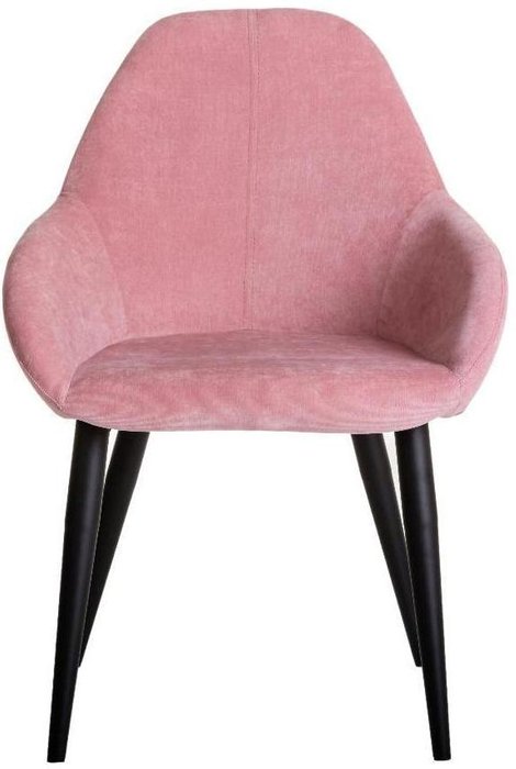 Стул Kent розового цвета с черными ножками - купить Обеденные стулья по цене 10080.0