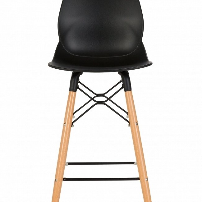 Барный стул Leona черного цвета - лучшие Барные стулья в INMYROOM