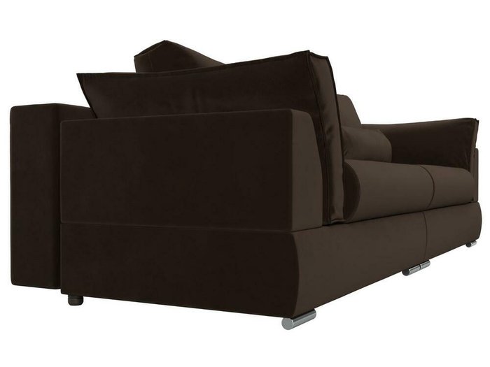 Прямой диван-кровать Пекин коричневого цвета - лучшие Прямые диваны в INMYROOM