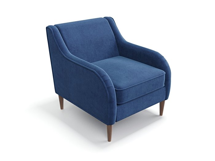 Кресло Вектор темно-синего цвета - лучшие Интерьерные кресла в INMYROOM