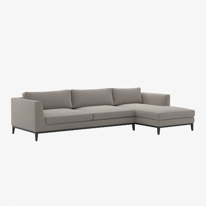 Угловой модульный диван Italia серого цвета - купить Угловые диваны по цене 182952.0