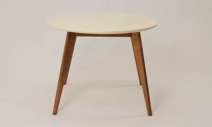 Стол обеденный Сканди D90 бежево-коричневого цвета - купить Обеденные столы по цене 19900.0