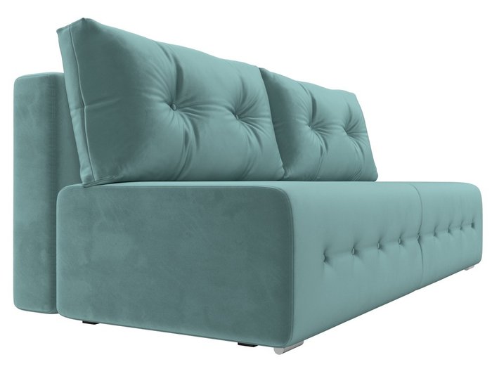 Прямой диван-кровать Лондон темно-бирюзового цвета - лучшие Прямые диваны в INMYROOM