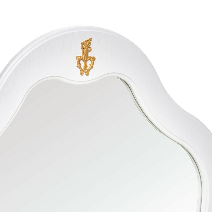 Зеркало настенное Джульетта в раме цвета дуб молочный - лучшие Настенные зеркала в INMYROOM