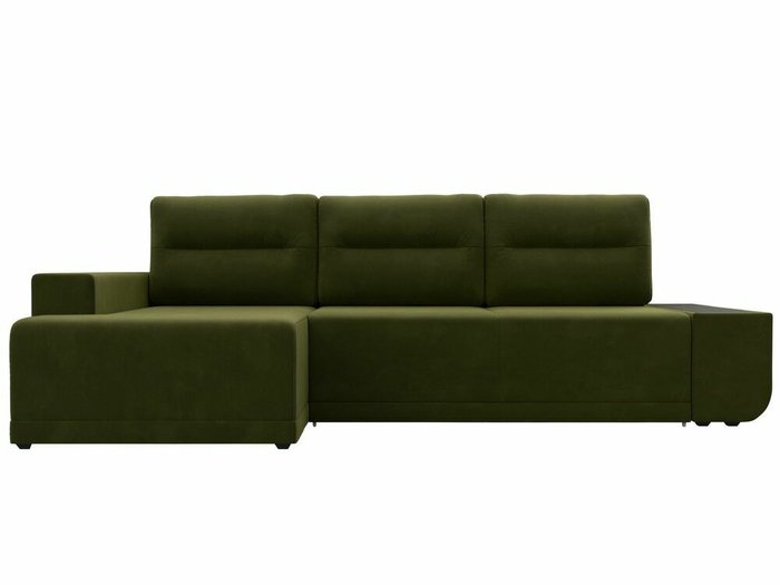 Угловой диван-кровать Чикаго зеленого цвета левый угол - купить Угловые диваны по цене 53999.0