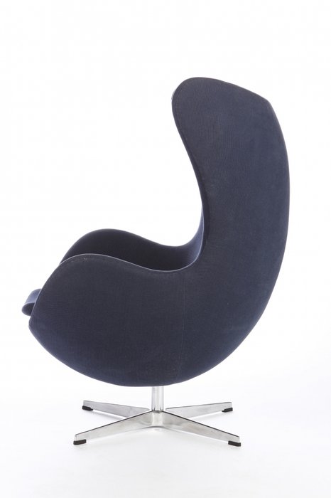 Кресло Egg темно-синее ткань - лучшие Интерьерные кресла в INMYROOM