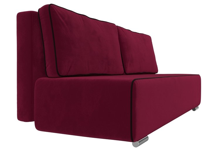 Прямой диван-кровать Уно бордового цвета - лучшие Прямые диваны в INMYROOM
