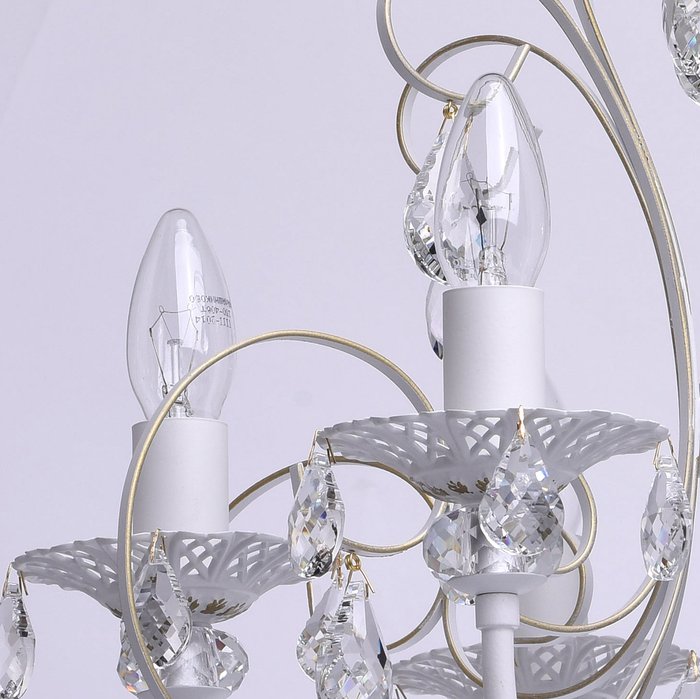 Подвесная люстра Свеча белого цвета - купить Подвесные люстры по цене 46360.0