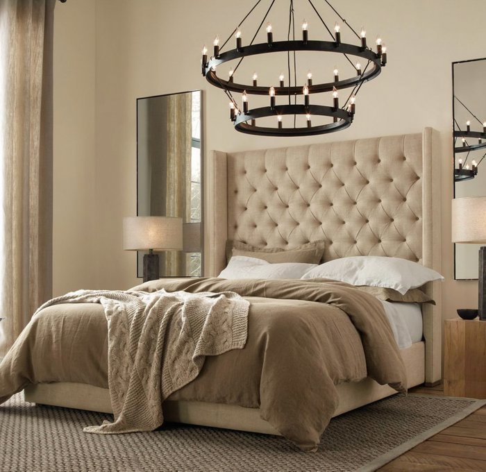 Кровать Melso 180х200 бежевого цвета - лучшие Кровати для спальни в INMYROOM