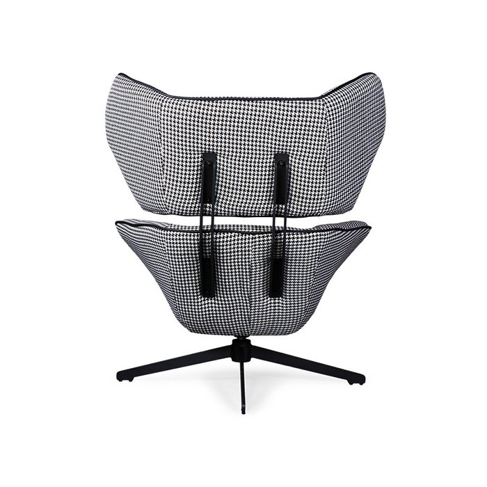 Кресло Charon Ergo черно-белого цвета - лучшие Интерьерные кресла в INMYROOM