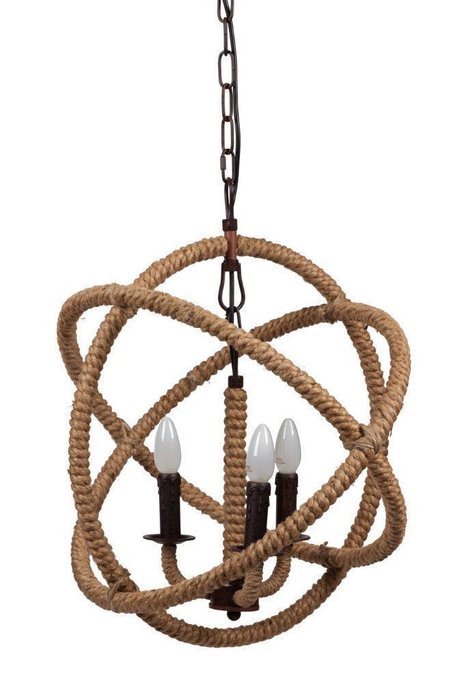 Люстра Foucault's Orb Rustic Iron с декорированным каркасом - лучшие Подвесные люстры в INMYROOM
