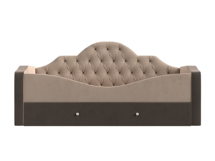 Детская кровать Скаут 72х160 бежево-коричневого цвета  - купить Одноярусные кроватки по цене 37990.0