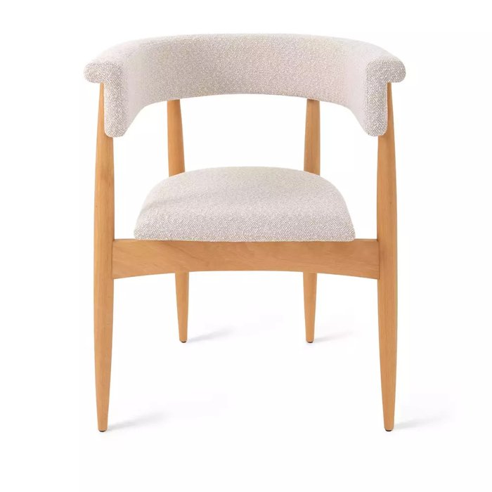Стул-кресло Ludvig бежево-серого цвета - купить Обеденные стулья по цене 30886.0