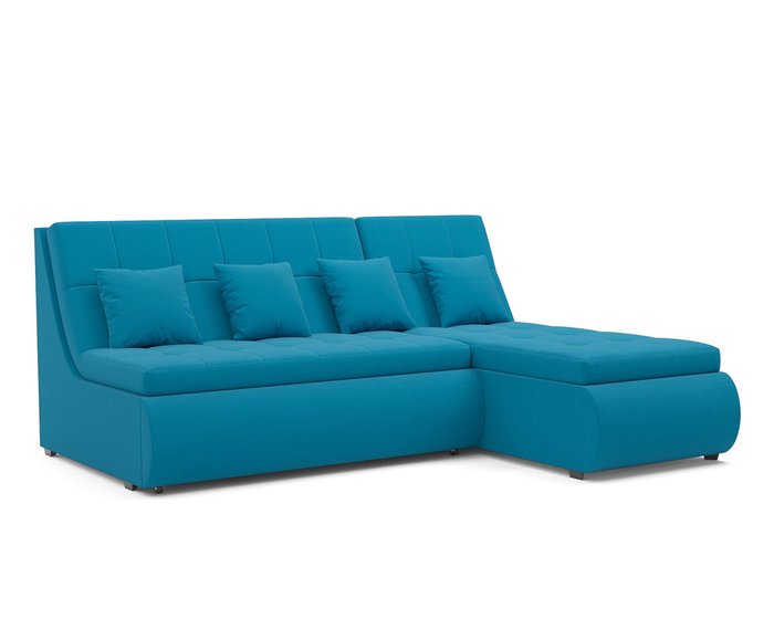 Угловой диван-кровать Дубай светло-синего цвета