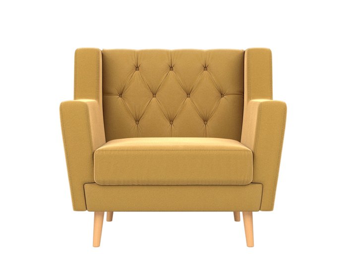 Кресло Брайтон Люкс желтого цвета - купить Интерьерные кресла по цене 23999.0