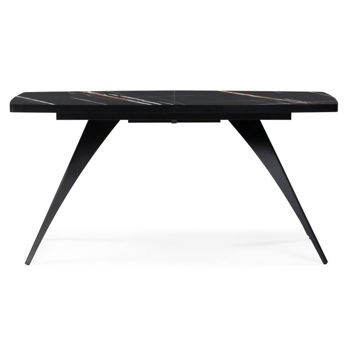Раздвижной обеденный стол Лардж черного цвета - купить Обеденные столы по цене 30490.0