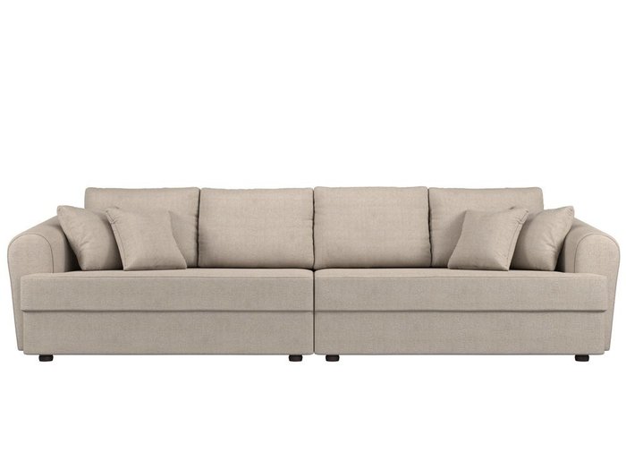 Прямой диван-кровать Милтон бежевого цвета  - купить Прямые диваны по цене 67999.0