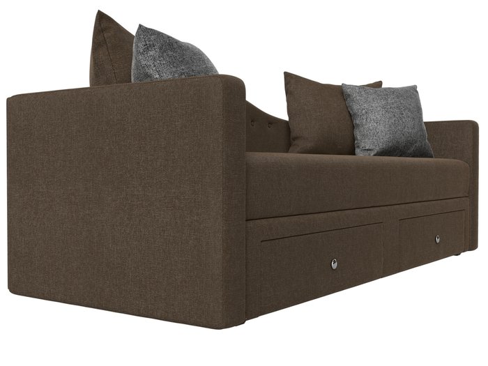 Прямой диван-кровать Дориан коричневого цвета - лучшие Прямые диваны в INMYROOM