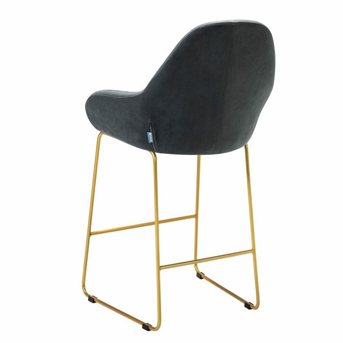 Стул полубарный Kent Diag серого цвета - лучшие Барные стулья в INMYROOM