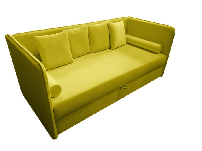Диван-кровать Джаст желтого цвета - лучшие Прямые диваны в INMYROOM