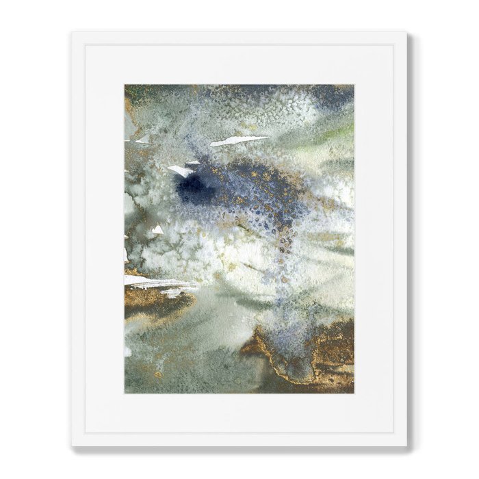 Набор из 2-х репродукций картин в раме Storm over the river - лучшие Картины в INMYROOM