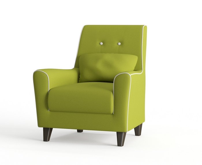 Кресло Мерлин в обивке из велюра зеленого цвета