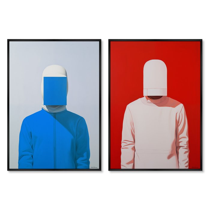 Набор из двух репродукций картин Vibe collection, Фехтовальщик, 2024г.