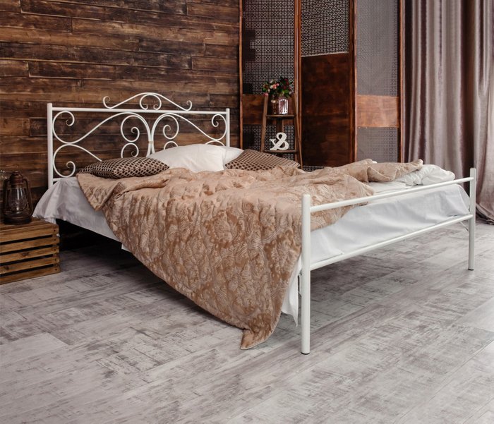 Кровать Валенсия 180х200 белого цвета - лучшие Кровати для спальни в INMYROOM