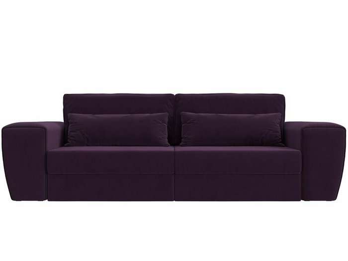 Прямой диван-кровать Лига 008 фиолетового цвета - купить Прямые диваны по цене 62999.0