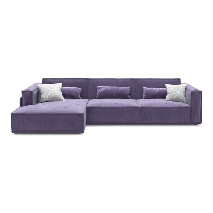 Диван-кровать Vento light угловой фиолетового цвета