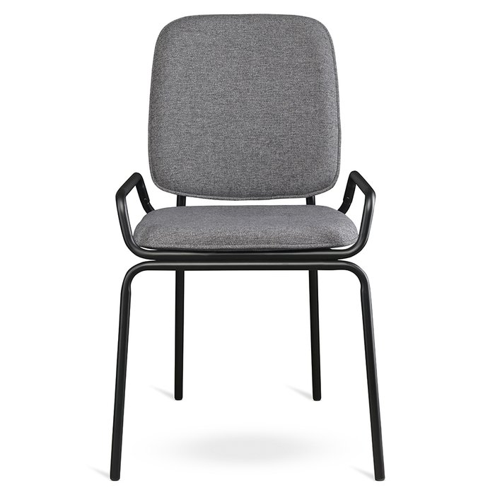 Набор из двух стульев Ror серого цвета - купить Обеденные стулья по цене 30200.0