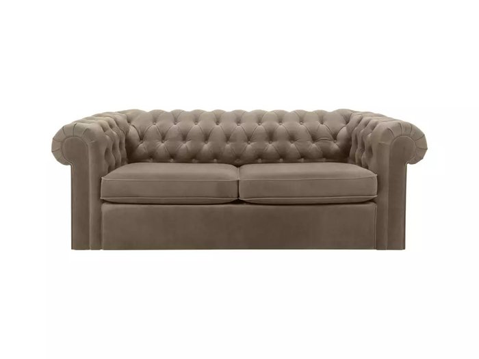 Диван Chesterfield коричневого цвета