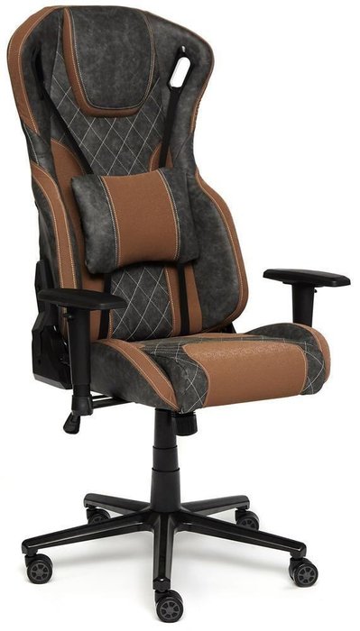 Кресло офисное iMatrix серо-коричневого цвета