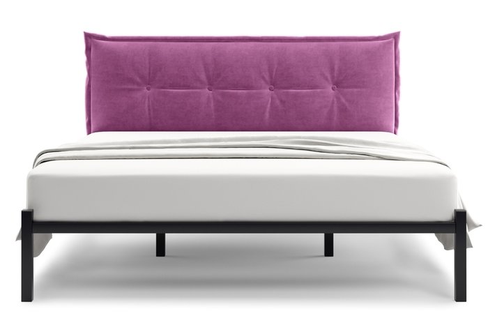 Кровать Лофт Cedrino 180х200 пурпурного цвета без подъемного механизма - купить Кровати для спальни по цене 17000.0