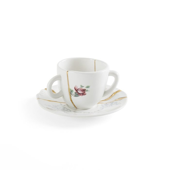 Чайный набор Kintsugi из фарфора белого цвета - купить Для чая и кофе по цене 5270.0