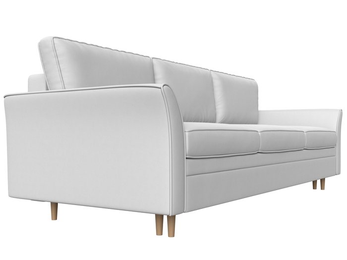 Прямой диван-кровать София белого цвета (экокожа) - лучшие Прямые диваны в INMYROOM