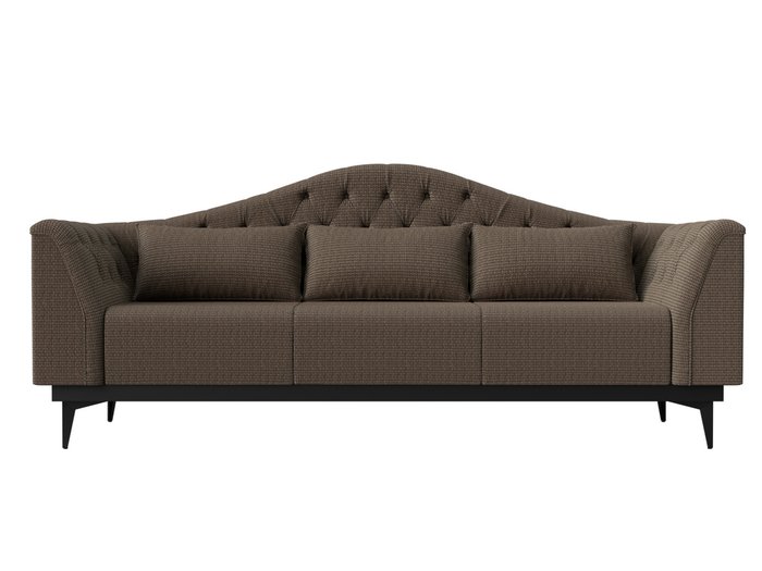 Прямой диван-кровать Флорида коричнево-бежевого цвета - купить Прямые диваны по цене 52999.0