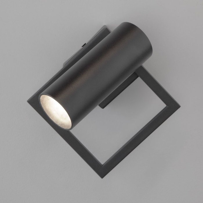 Настенный светодиодный светильник 20091/1 LED черный Turro - лучшие Накладные споты в INMYROOM