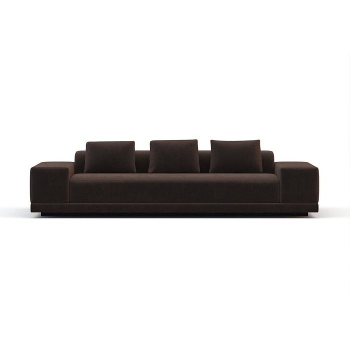 Диван Maroon S коричневого цвета - купить Прямые диваны по цене 147400.0