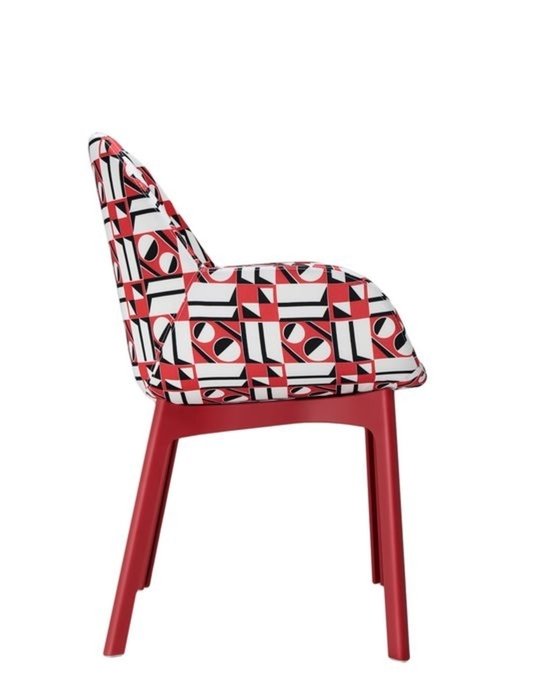 Стул Clap Double J. Geometrico красный  - купить Обеденные стулья по цене 82800.0