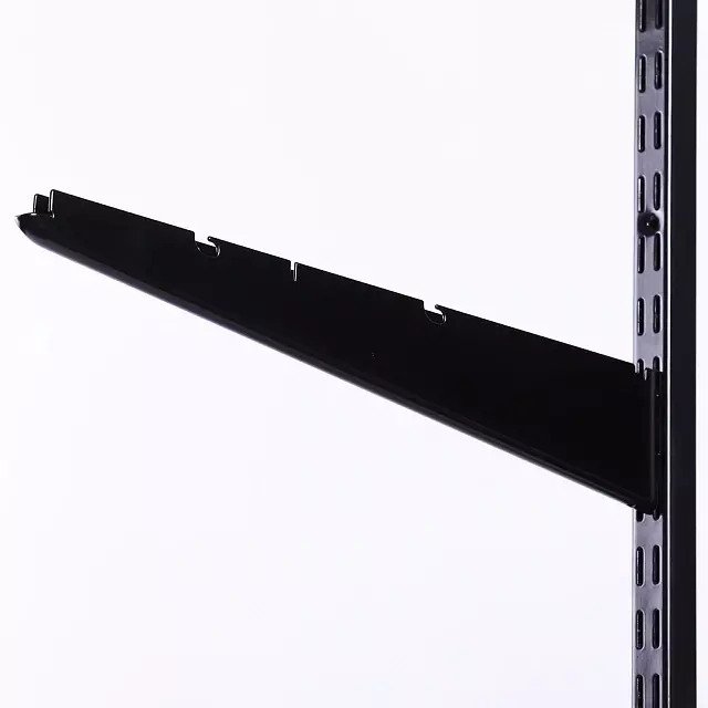 Кронштейн для установки полок черного цвета - купить Комплектующие для гардеробных систем по цене 295 Кронштейн для установки полок черного цвета - купить Комплектующие для гардеробных систем по цене 295