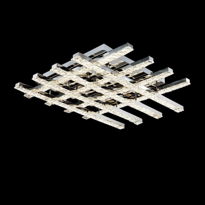 Потолочная люстра Grid из металла и хрусталя - купить Потолочные люстры по цене 21900.0