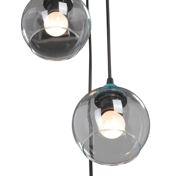 Подвесной светильник с прозрачными плафонами - купить Подвесные люстры по цене 2916.0